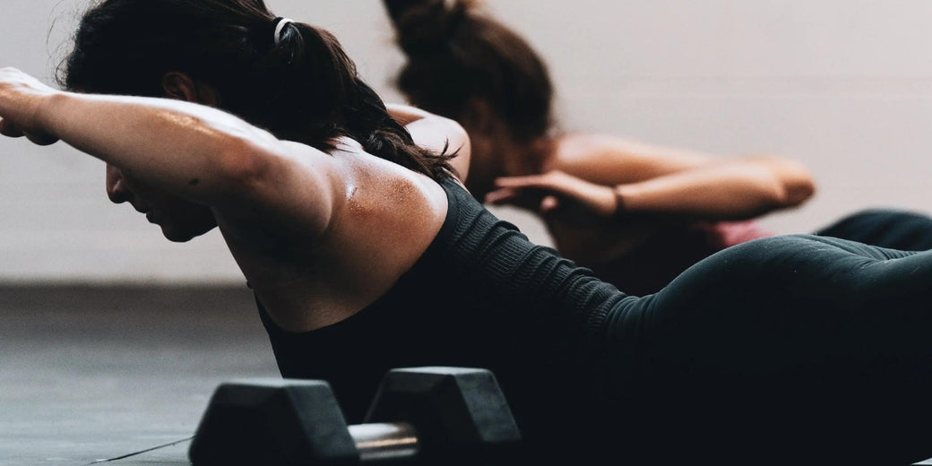 Bare Biology lifestyle image of women with weights