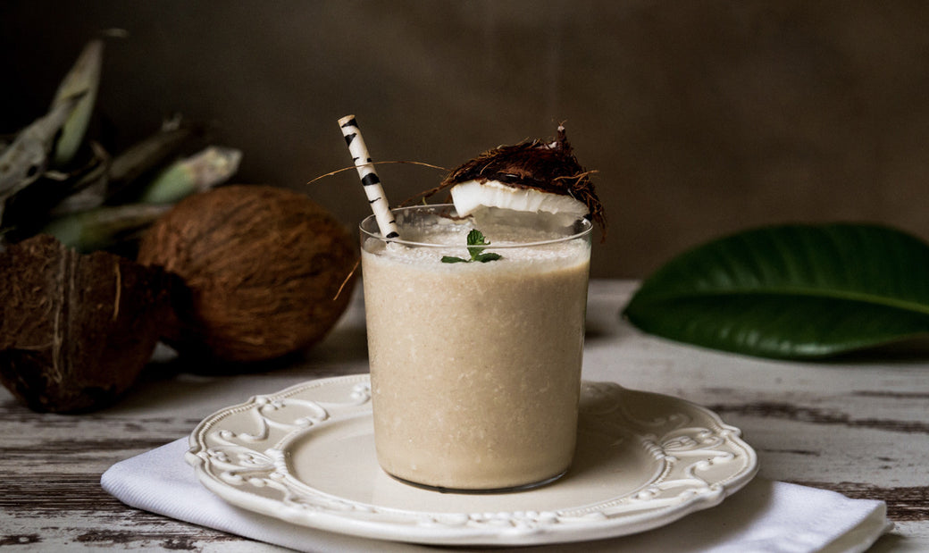 Chocolate and coconut milkshake