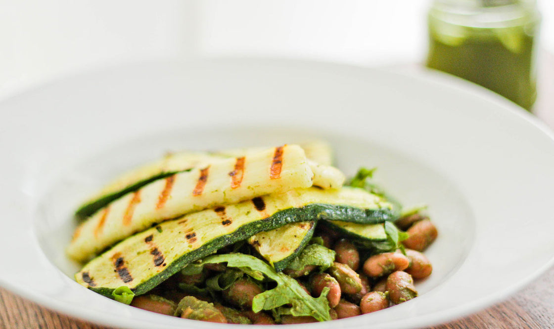 Fast Food: Courgette salad with lemon basil dressing